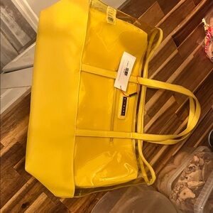Chic Yellow Travel Tote Bag